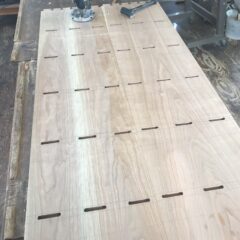 プランジルーターを使ったホゾ穴の加工