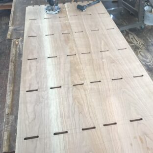 プランジルーターを使ったホゾ穴の加工