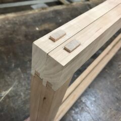 両開き扉の本棚の扉の制作　加工方法