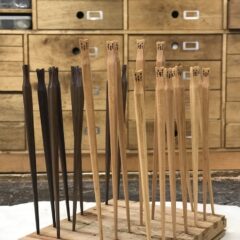 猫のお箸の制作②　研磨、顔入れ、塗装、完成まで