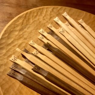 猫のお箸の制作①　木取りから製材、大まかな成形まで